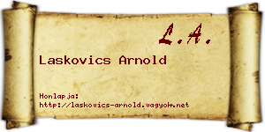 Laskovics Arnold névjegykártya